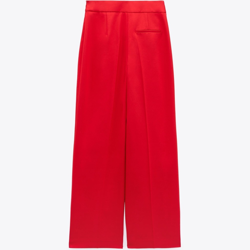 NWT ZARA Buttoned Wide Leg Pants - Picture 2 of 4
